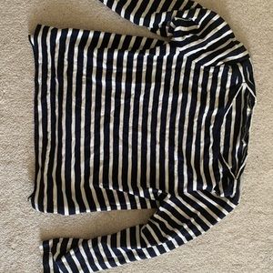 Jcrew blue and white tunic shirt